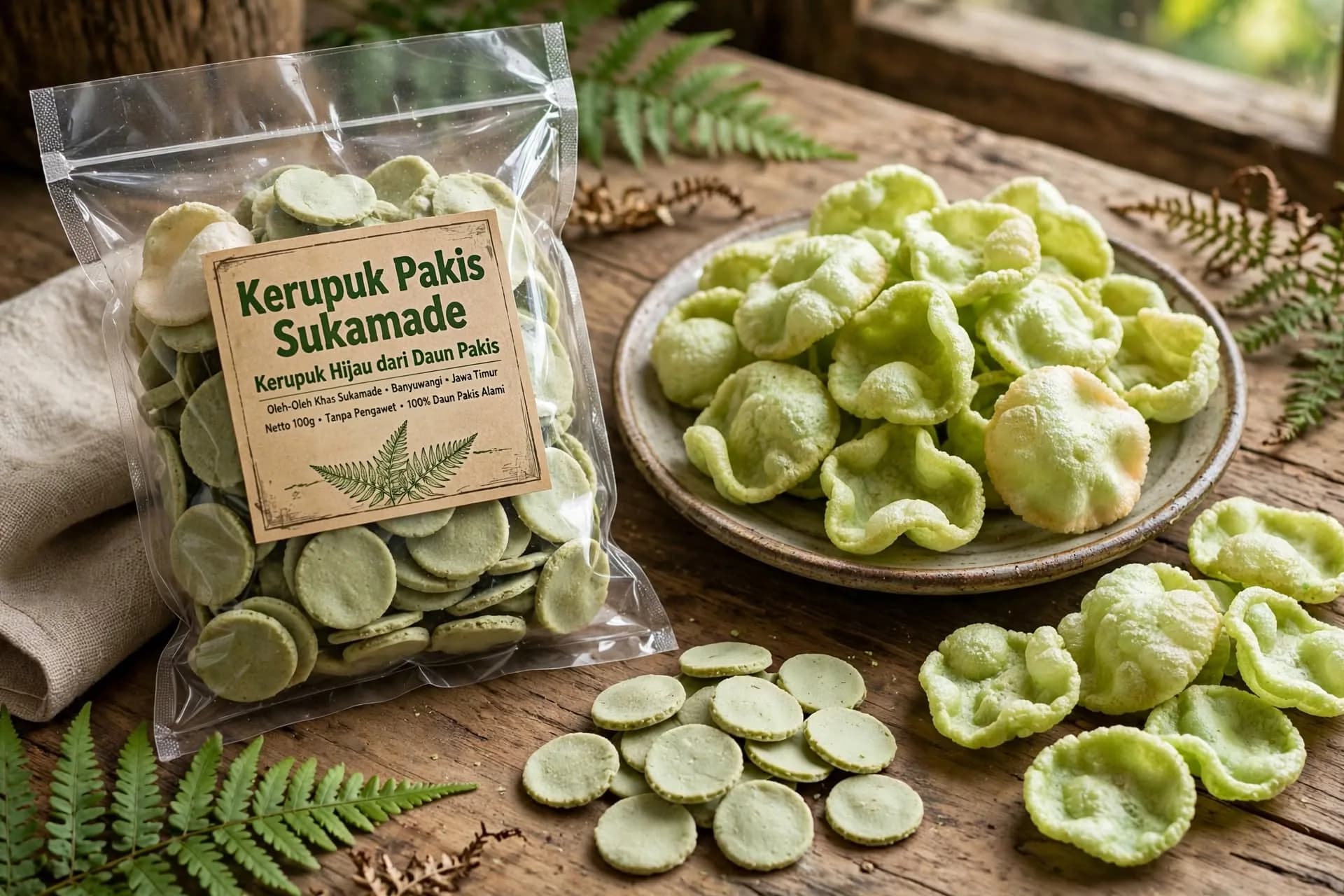 Kerupuk Pakis - produk UMKM lokal